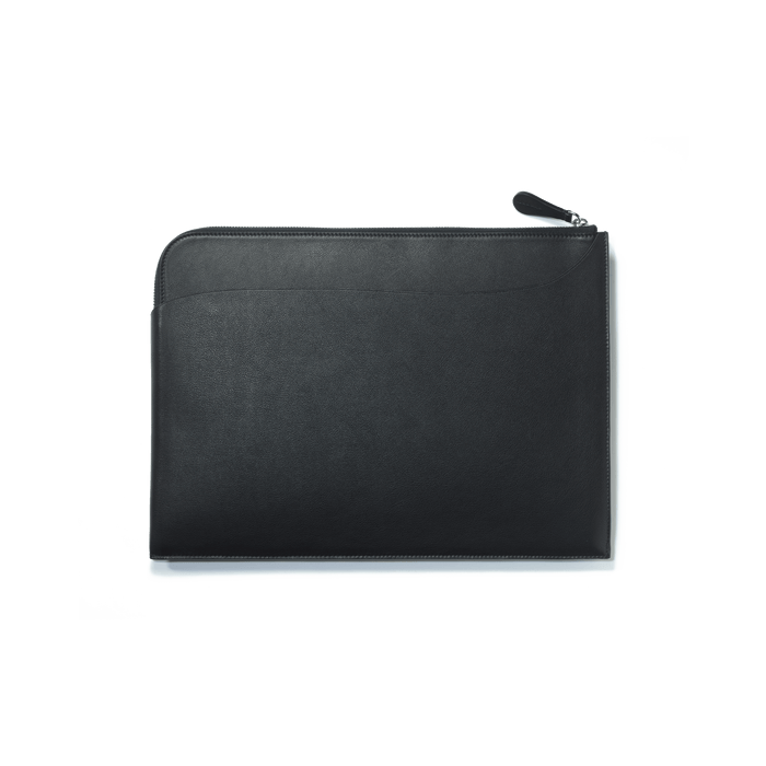 J.m. Weston Pochette D'ordinateur Double You En Cuir Lisse Noir