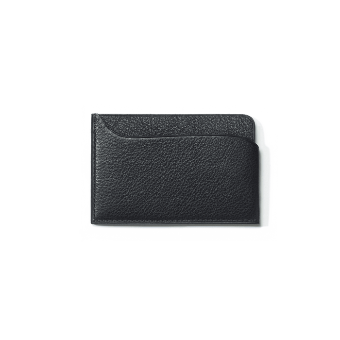 J.m. Weston Porte-cartes Double You En Cuir Foulonné Noir