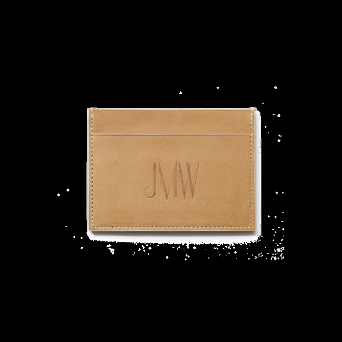 j.m. weston Porte-cartes simple Cuir de vache tannage végétal naturel