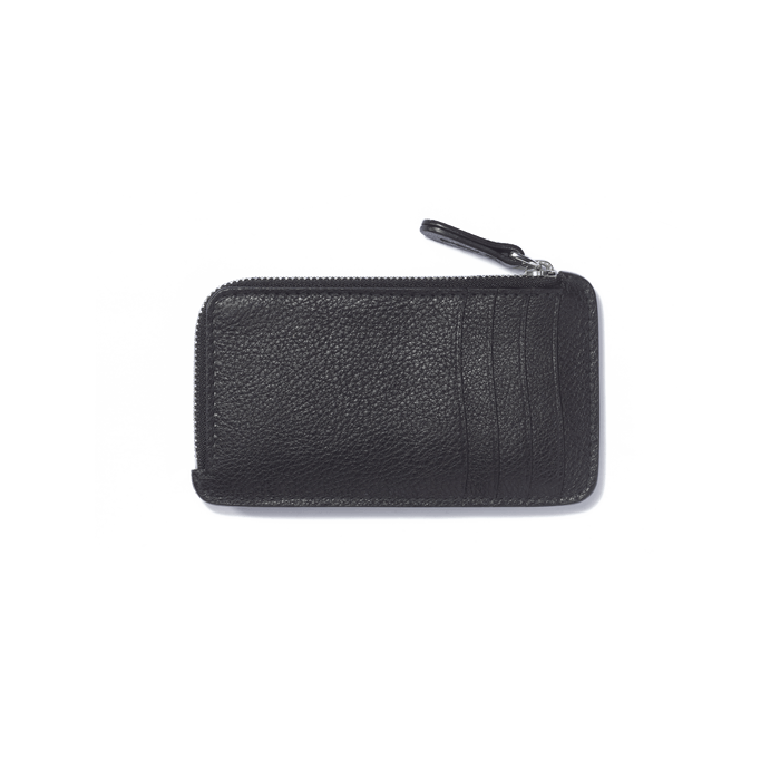 J.m. Weston Porte-cartes Zippé Double You En Cuir Veau Foulonné Noir