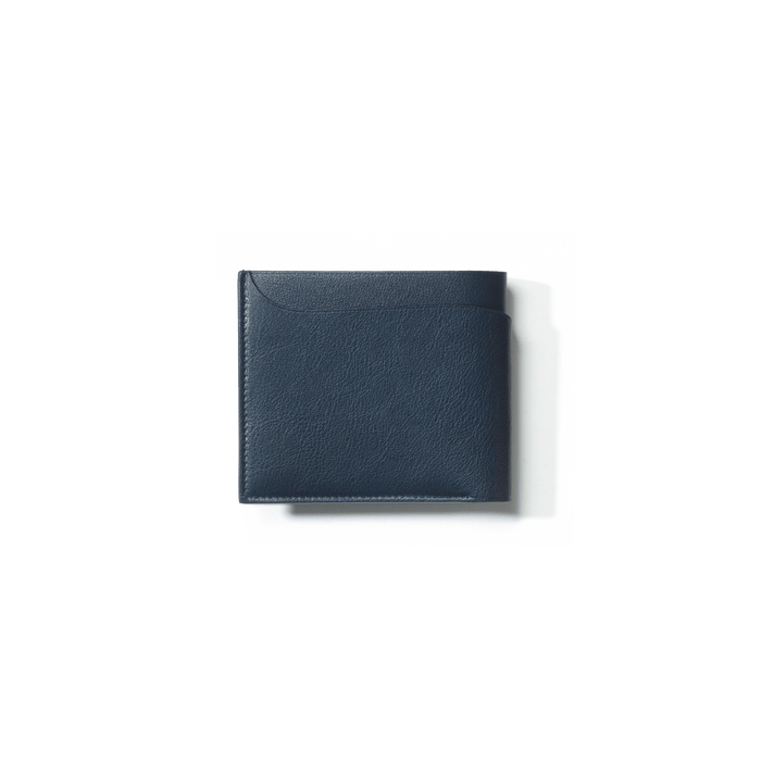 J.m. Weston Porte-valeurs Compact Double You En Cuir Lisse Marine