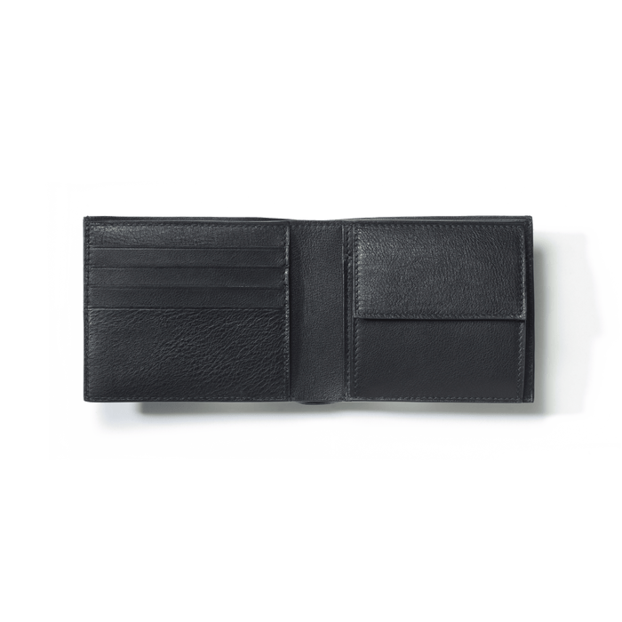 J.m. Weston Porte-valeurs Double You En Cuir Lisse Noir