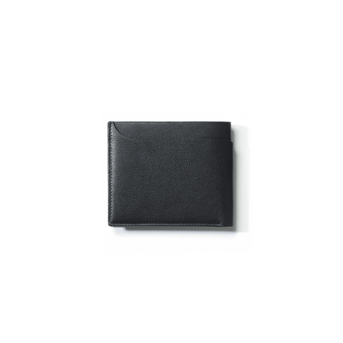 J.m. Weston Portefeuille Compact Double You En Cuir Lisse Noir