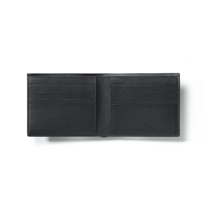 J.m. Weston Portefeuille Compact Double You En Cuir Lisse Noir