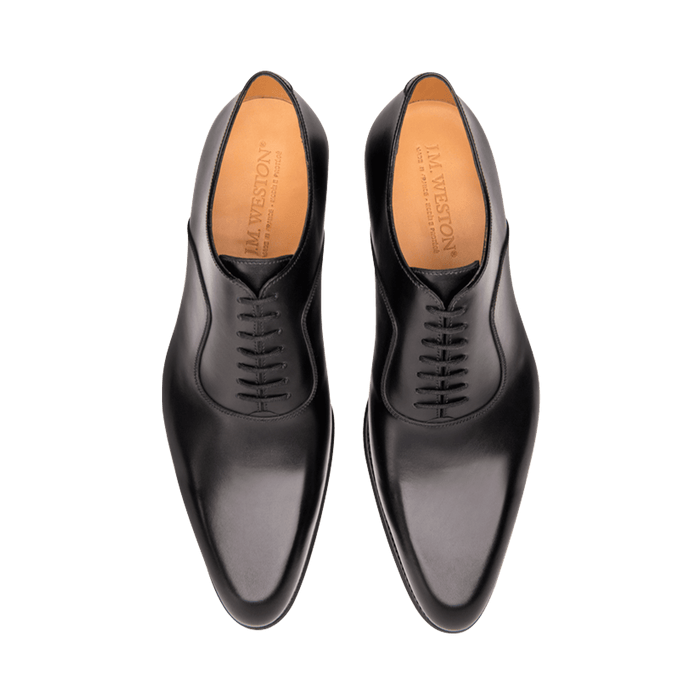 J.m. Weston Richelieu 7 œillets Homme En Cuir Lisse Noir