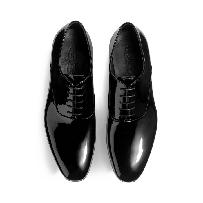 J.m. Weston Richelieu Albi Homme En Cuir Vernis Noir