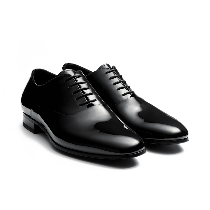 J.m. Weston Richelieu Albi Homme En Cuir Vernis Noir