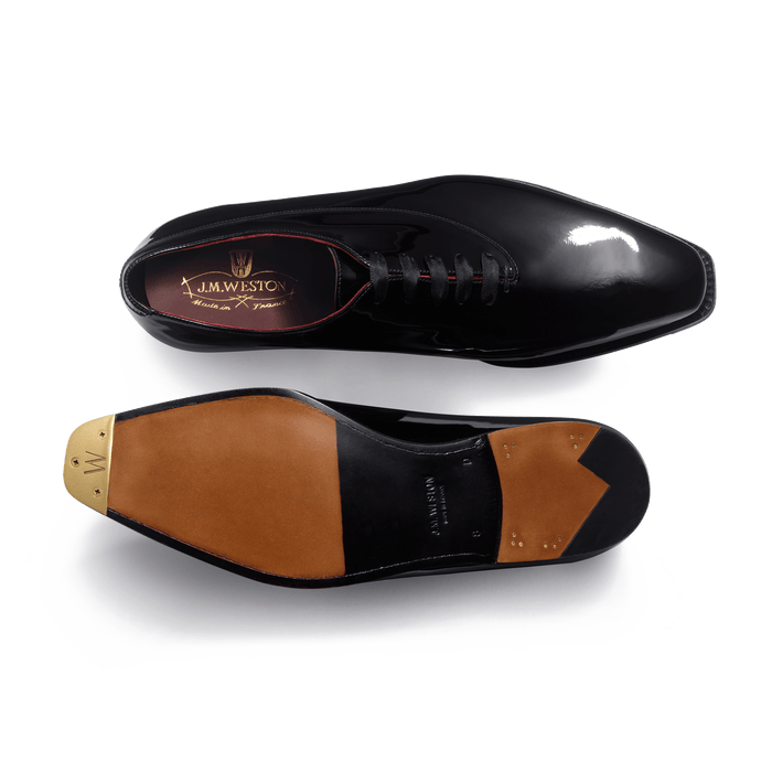 J.m. Weston Richelieu Asymétrique J.M. Weston X Opéra De Paris Homme En Cuir Veau Vernis Noir