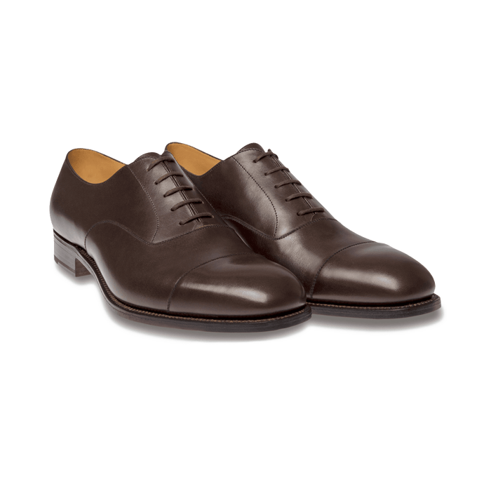 J.m. Weston Richelieu Bout Droit Homme En Cuir Lisse Marron Mélèze