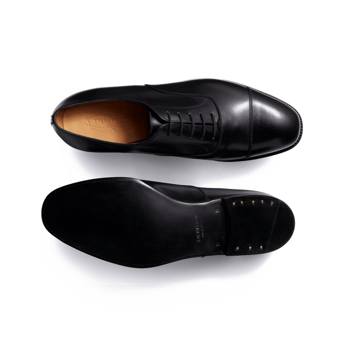 J.m. Weston Richelieu Bout Droit Homme En Cuir Lisse Noir