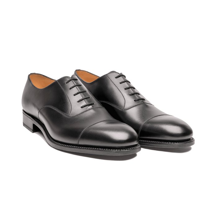 J.m. Weston Richelieu Bout Droit Homme En Cuir Lisse Noir