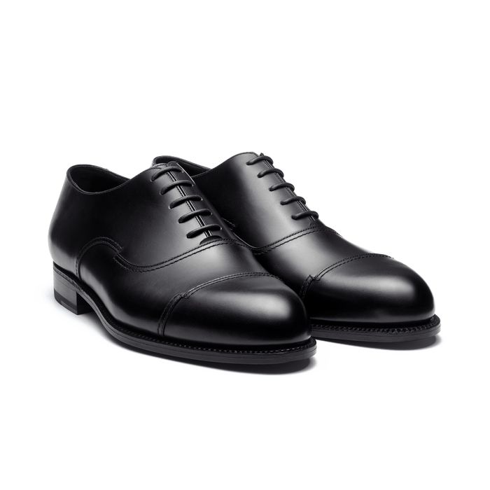 J.m. Weston Richelieu Bout Droit Raphaël Homme En Cuir Lisse Noir