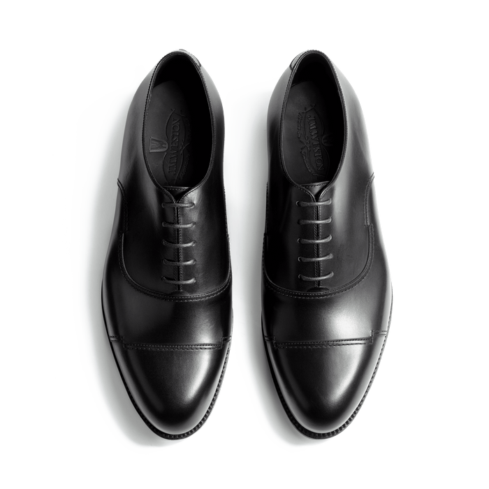 J.m. Weston Richelieu Bout Droit Raphaël Homme En Cuir Lisse Noir