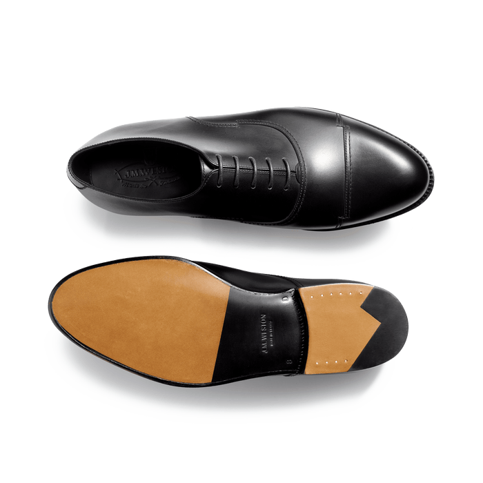 J.m. Weston Richelieu Bout Droit Raphaël Homme En Cuir Lisse Noir