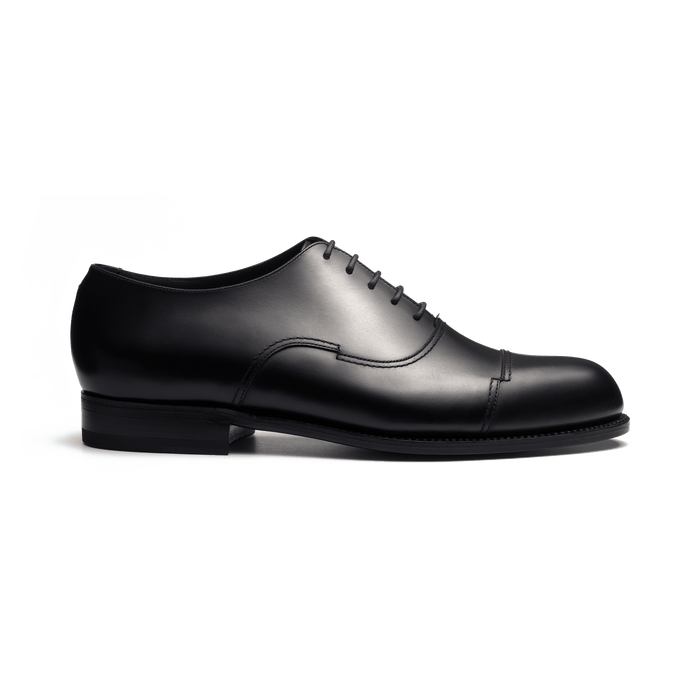 j.m. weston Richelieu bout droit Raphaël Homme en cuir lisse noir