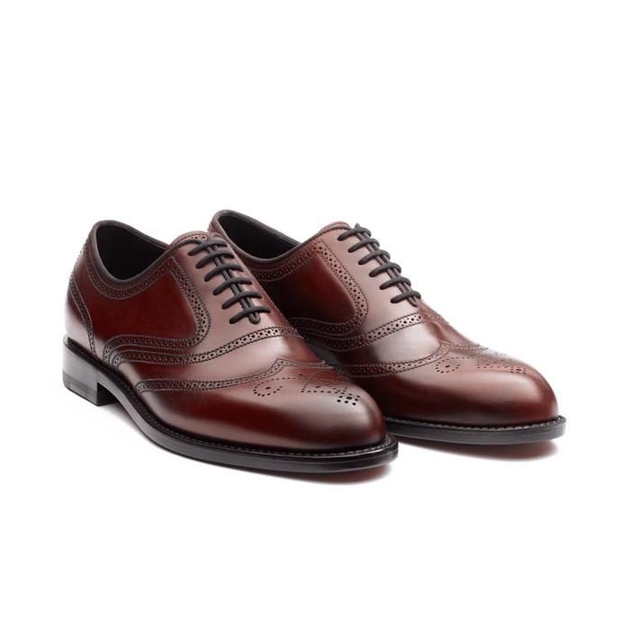 J.m. Weston Richelieu Cycliste Fleuri Femme En Cuir Lisse Rouge