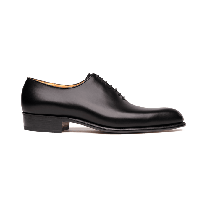 j.m. weston Richelieu cycliste flore homme en cuir lisse noir