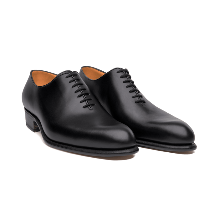 J.m. Weston Richelieu Cycliste Flore Homme En Cuir Lisse Noir