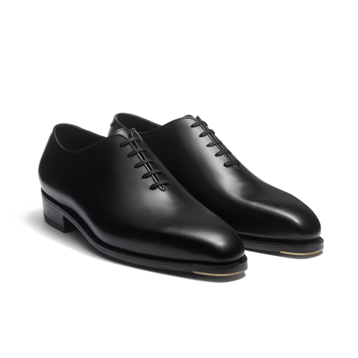 J.m. Weston Richelieu Cycliste Fusain Homme En Cuir Veau Box Noir