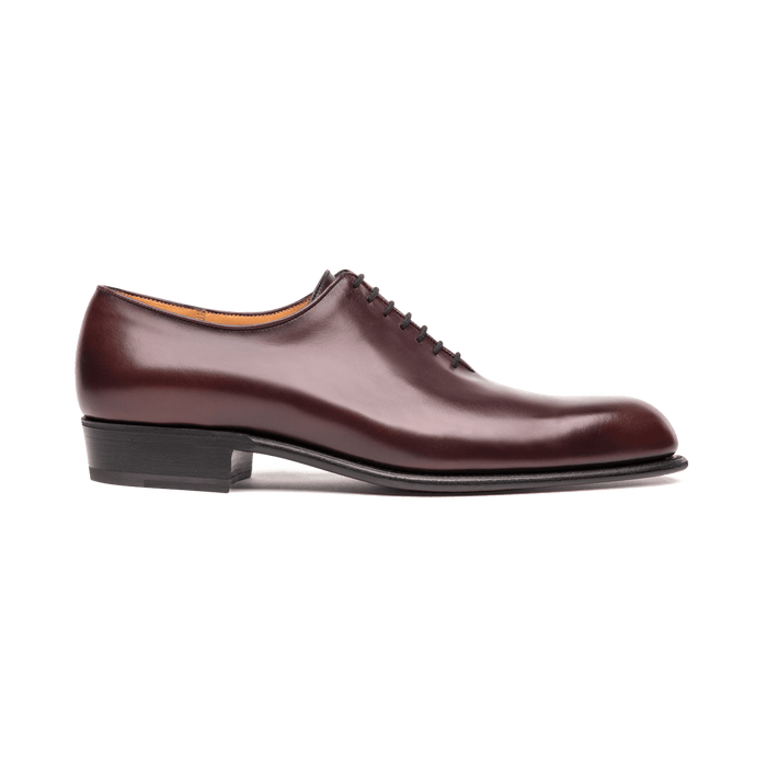 j.m. weston Richelieu cycliste Homme en cuir lisse bordeaux