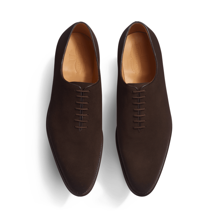 J.m. Weston Richelieu Cycliste Homme En Cuir Veau Velours Marron