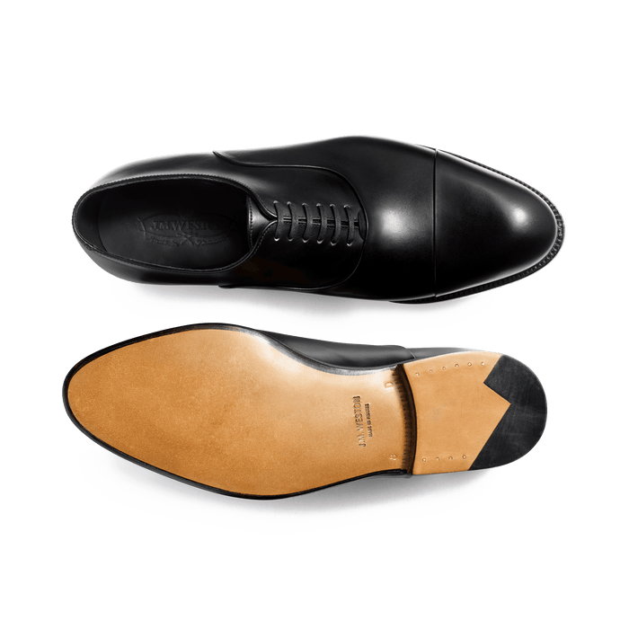 J.m. Weston Richelieu Edouard Homme En Cuir Lisse Noir