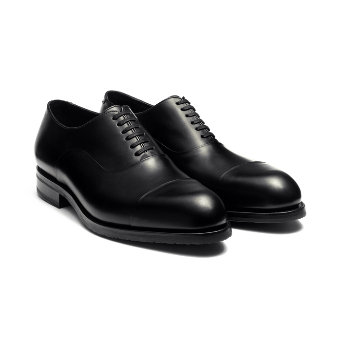 J.m. Weston Richelieu Edouard Semelle Gomme Homme En Cuir Lisse Noir