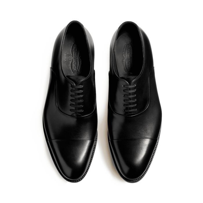 J.m. Weston Richelieu Edouard Semelle Gomme Homme En Cuir Lisse Noir