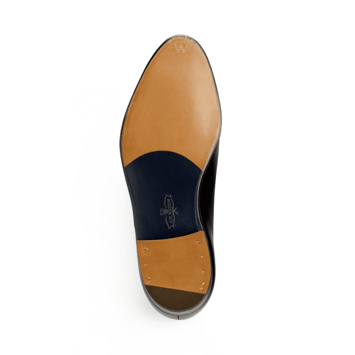 J.m. Weston Richelieu Empeigne Unie Homme En Cuir Lisse Bleu