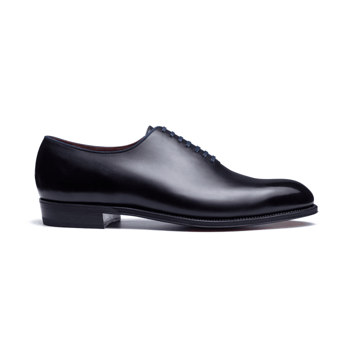 j.m. weston Richelieu empeigne unie Homme en cuir lisse bleu