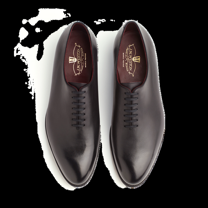 J.m. Weston Richelieu Empeigne Unie Homme En Cuir Lisse Noir