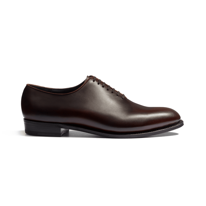 j.m. weston Richelieu empeigne unie Ultra Homme en cuir lisse marron