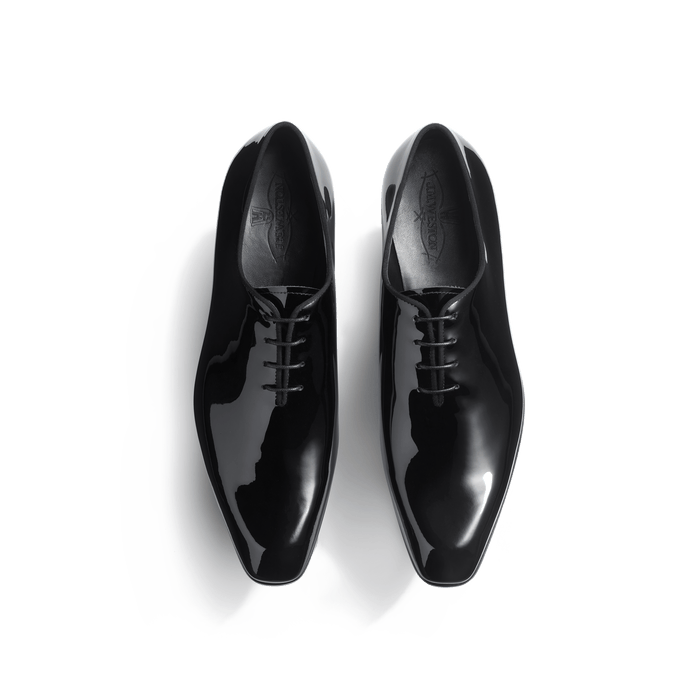 J.m. Weston Richelieu One Cut Monaco Homme En Cuir Vernis Noir