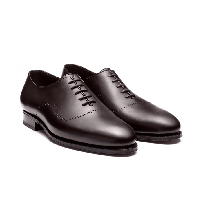 J.m. Weston Richelieu One Cut Perforé Rémi Homme En Cuir Lisse Marron Mélèze