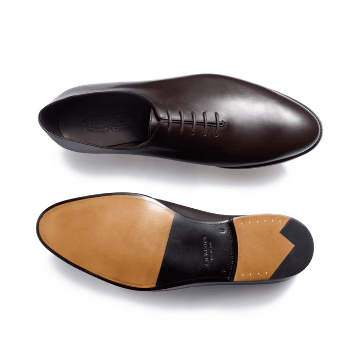 J.m. Weston Richelieu One Cut Rémi Homme En Cuir Lisse Marron Mélèze