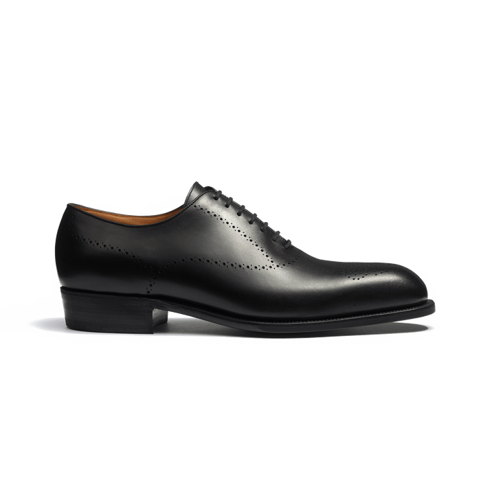 j.m. weston Richelieu Savile perforé Homme en cuir veau box noir