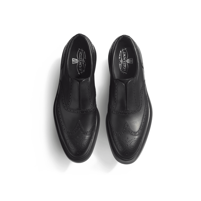 J.m. Weston Richelieu Walker Sans Gêne Homme En Cuir Lisse Noir