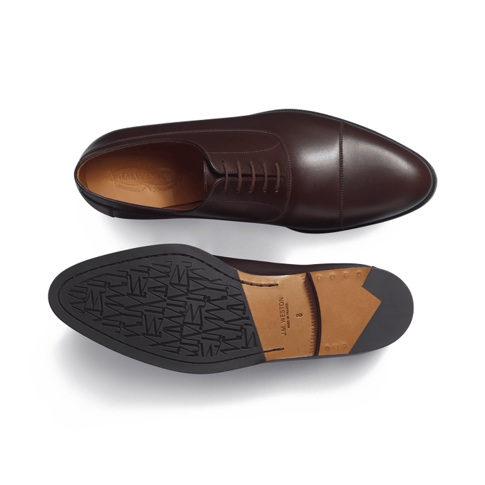 J.m. Weston Richelieu West Homme En Cuir Veau Box Mélèze