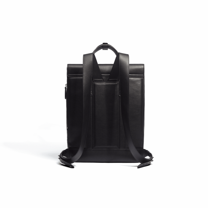 J.m. Weston Sac à Dos Double You En Cuir Veau Lisse Noir