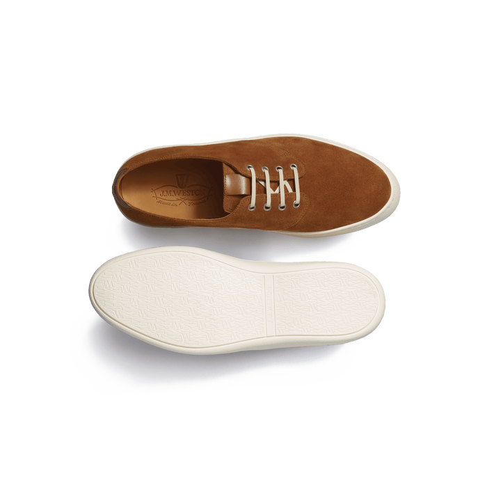 J.m. Weston Tennis 1938 En Cuir Veau Velours Beachnut