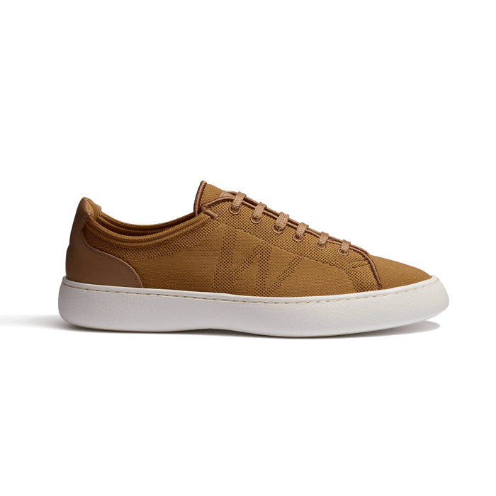 j.m. weston Tennis 1938 Knit en maille knit beige détails en cuir veau sport beige