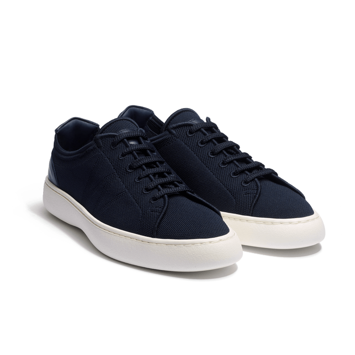 J.m. Weston Tennis 1938 Knit En Maille Knit Bleu Marine Détails Cveau Sport Marine