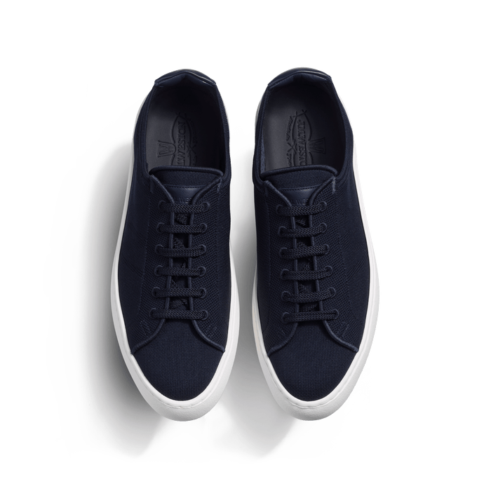 J.m. Weston Tennis 1938 Knit En Maille Knit Bleu Marine Détails Cveau Sport Marine