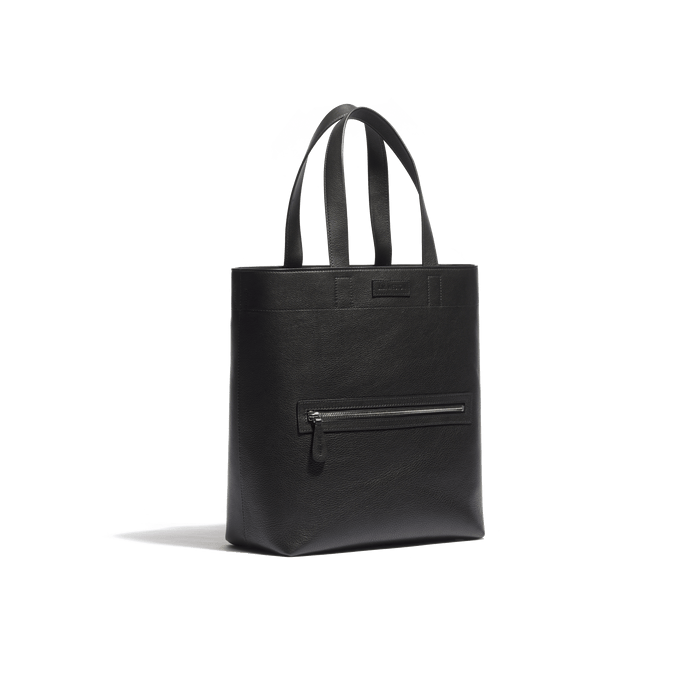 J.m. Weston Tote Bag Walker Petit Modèle En Cuir Veau Lisse Noir