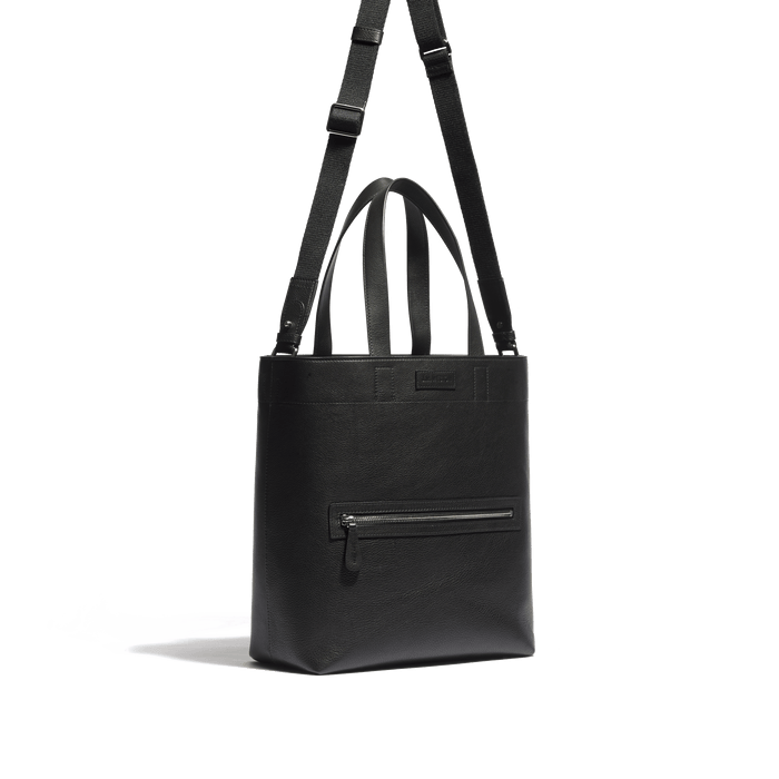 J.m. Weston Tote Bag Walker Petit Modèle En Cuir Veau Lisse Noir