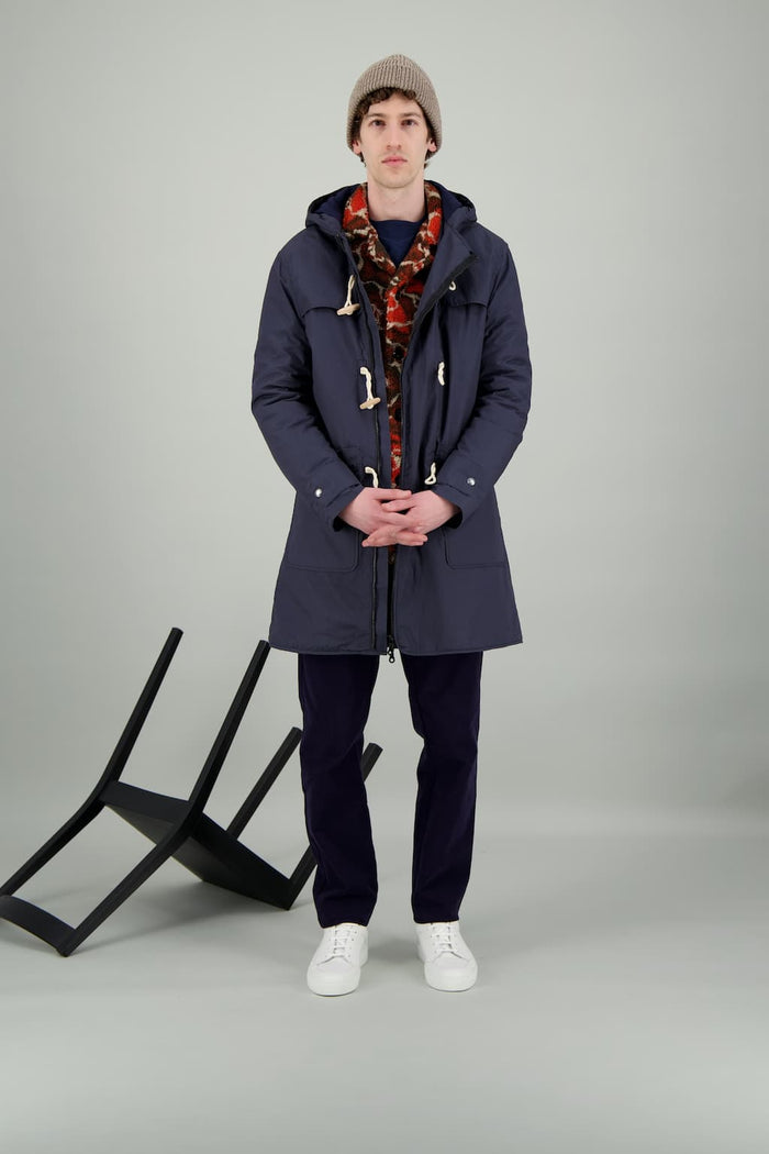 Jagvi Duffle Coat Technique Doublé Chaud Anthracite