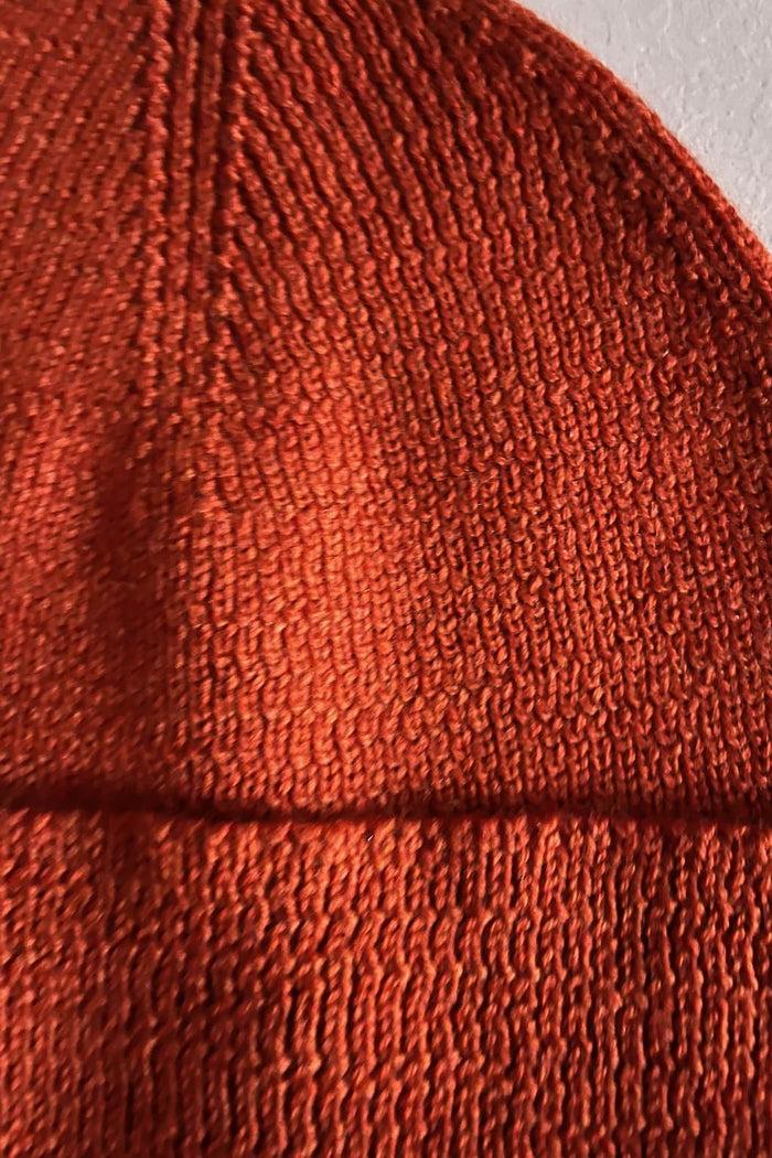 Jagvi Bonnet Orange Chiné En Laine Merinos