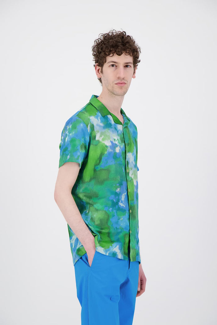 jagvi Chemise coton Bio japonais imprimé