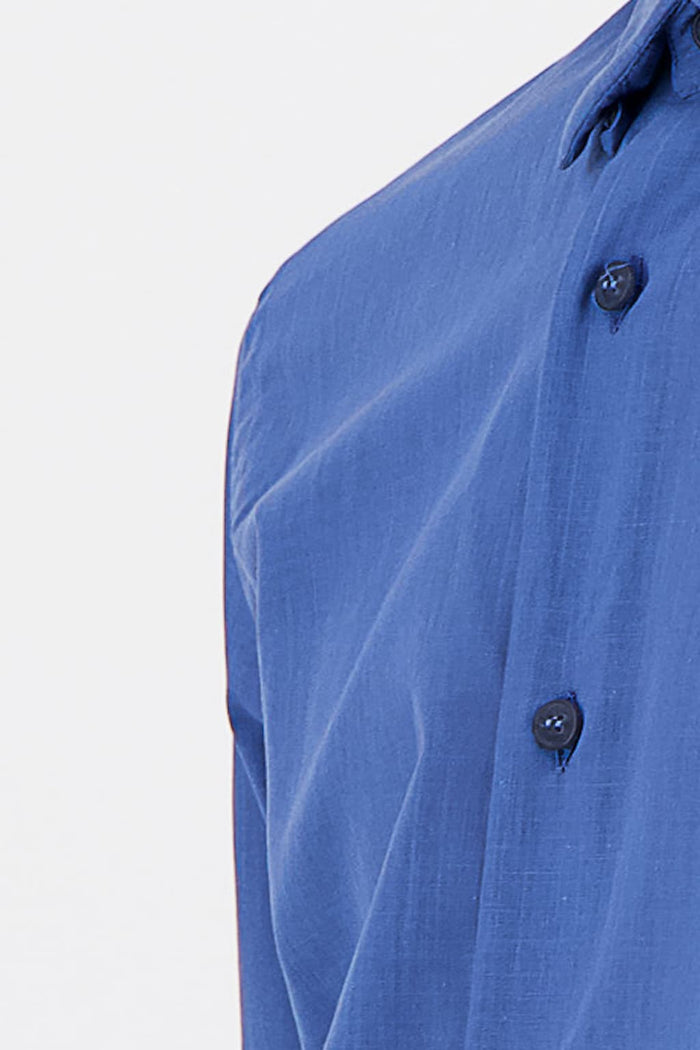 Jagvi Chemise En Coton Léger Bleu