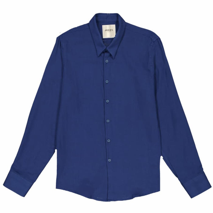 Jagvi Chemise En Coton Léger Bleu Océan